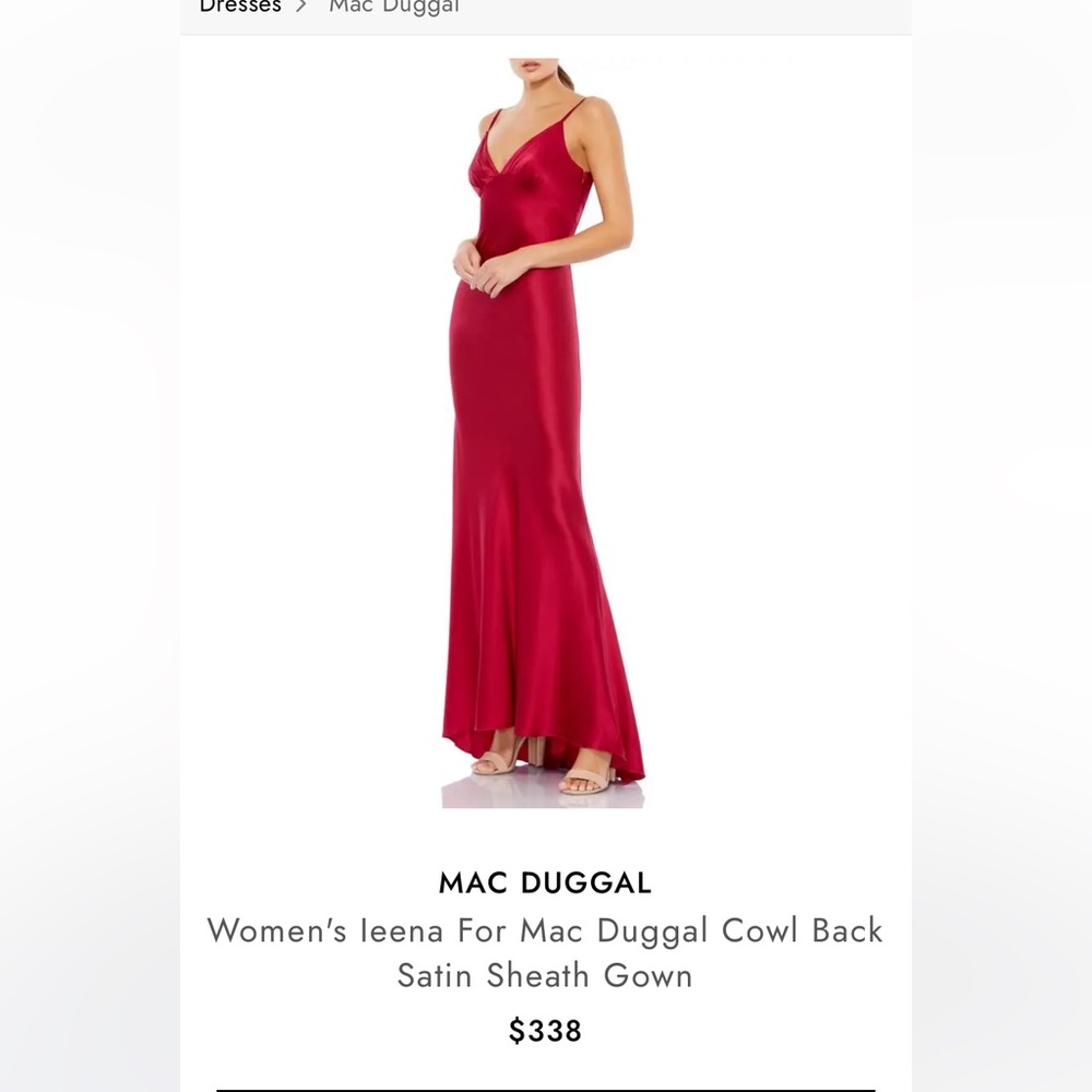 Leena Mac Duggal hot pink dress